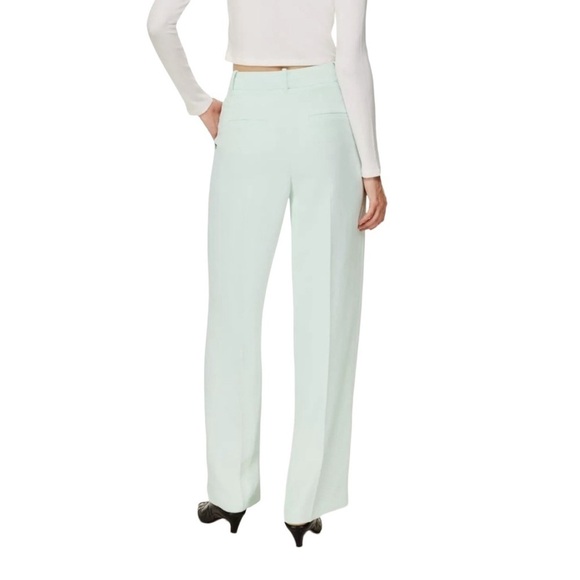 Wilfred x Aritzia - Effortless High Waisted Wide Leg Trousers Pants Sz 2 - Picture 4 of 11